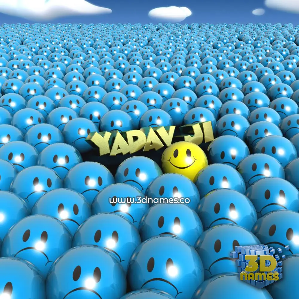yadav ji in Special Smileys style - 3D name wallpaper