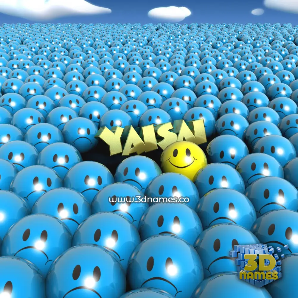 yaisai in Special Smileys style - 3D name wallpaper