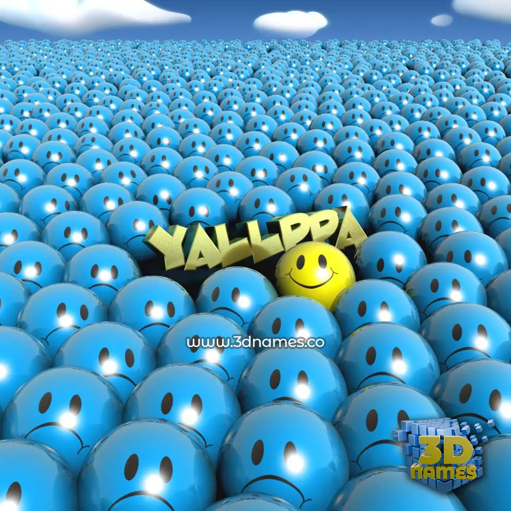 yallppa in Special Smileys style - 3D name wallpaper