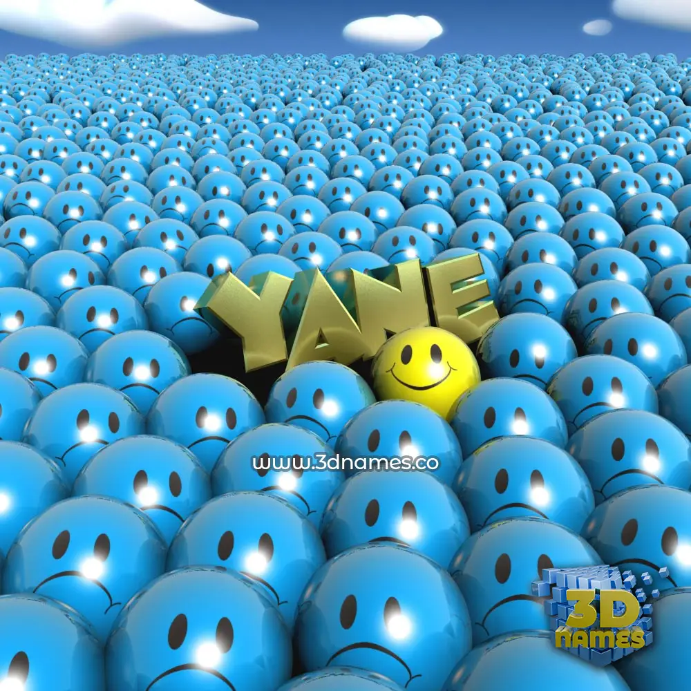 yane in Special Smileys style - 3D name wallpaper