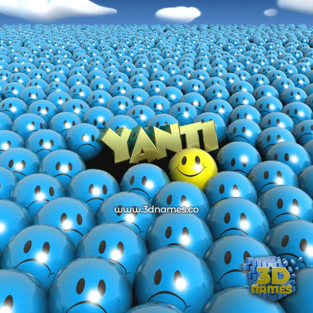 yanti in Special Smileys style - 3D name wallpaper