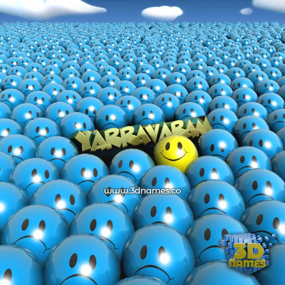 yarravaram in Special Smileys style - 3D name wallpaper