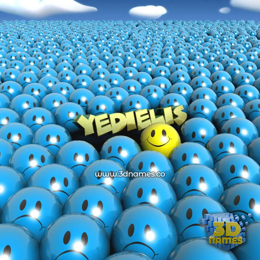 yedielis in Special Smileys style - 3D name wallpaper