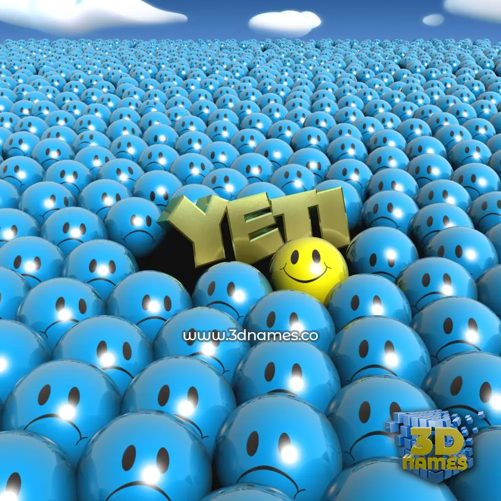 yeti in Special Smileys style - 3D name wallpaper