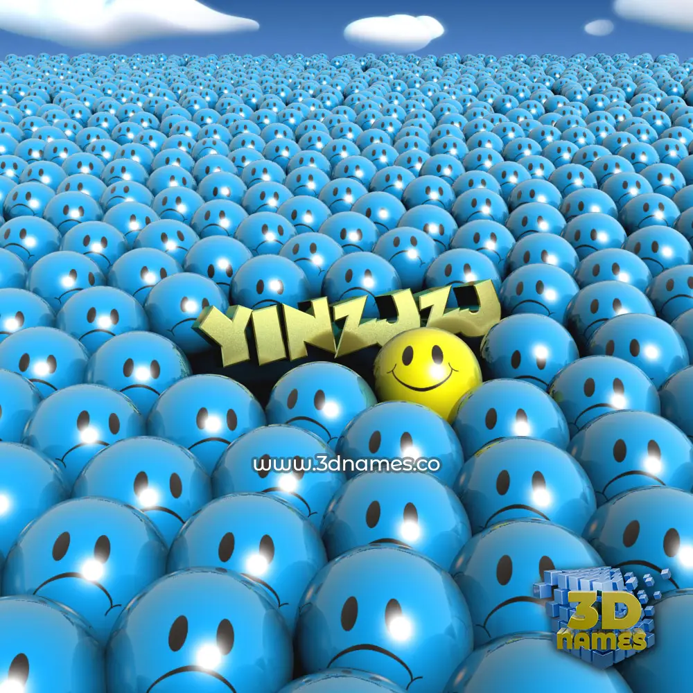 yinzjzj in Special Smileys style - 3D name wallpaper