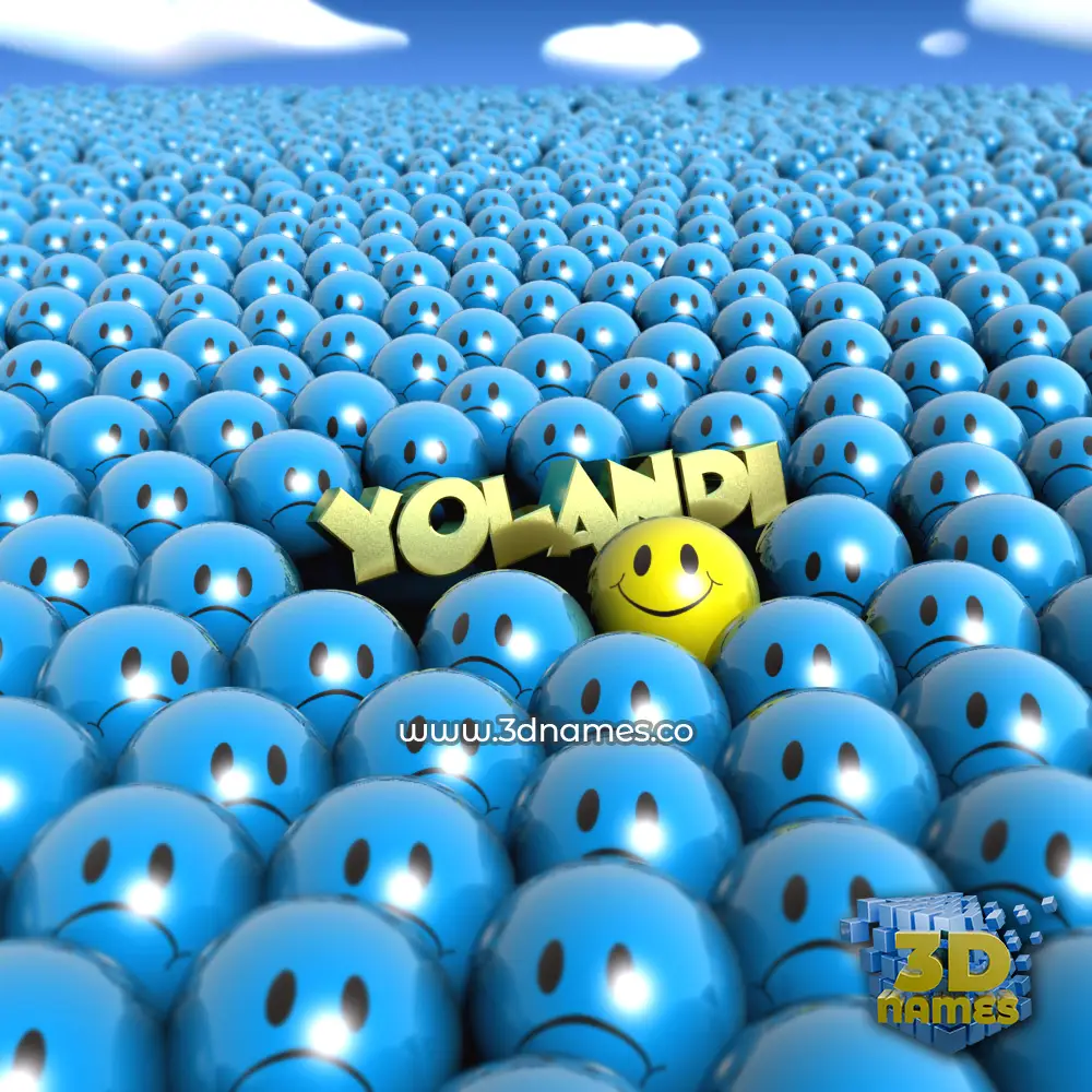yolandi in Special Smileys style - 3D name wallpaper