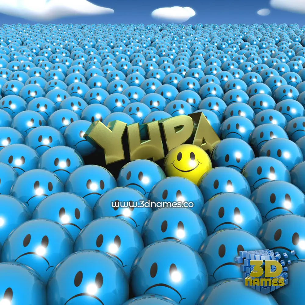 yupa in Special Smileys style - 3D name wallpaper