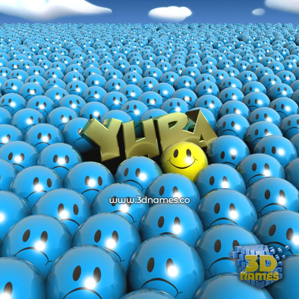 yura in Special Smileys style - 3D name wallpaper