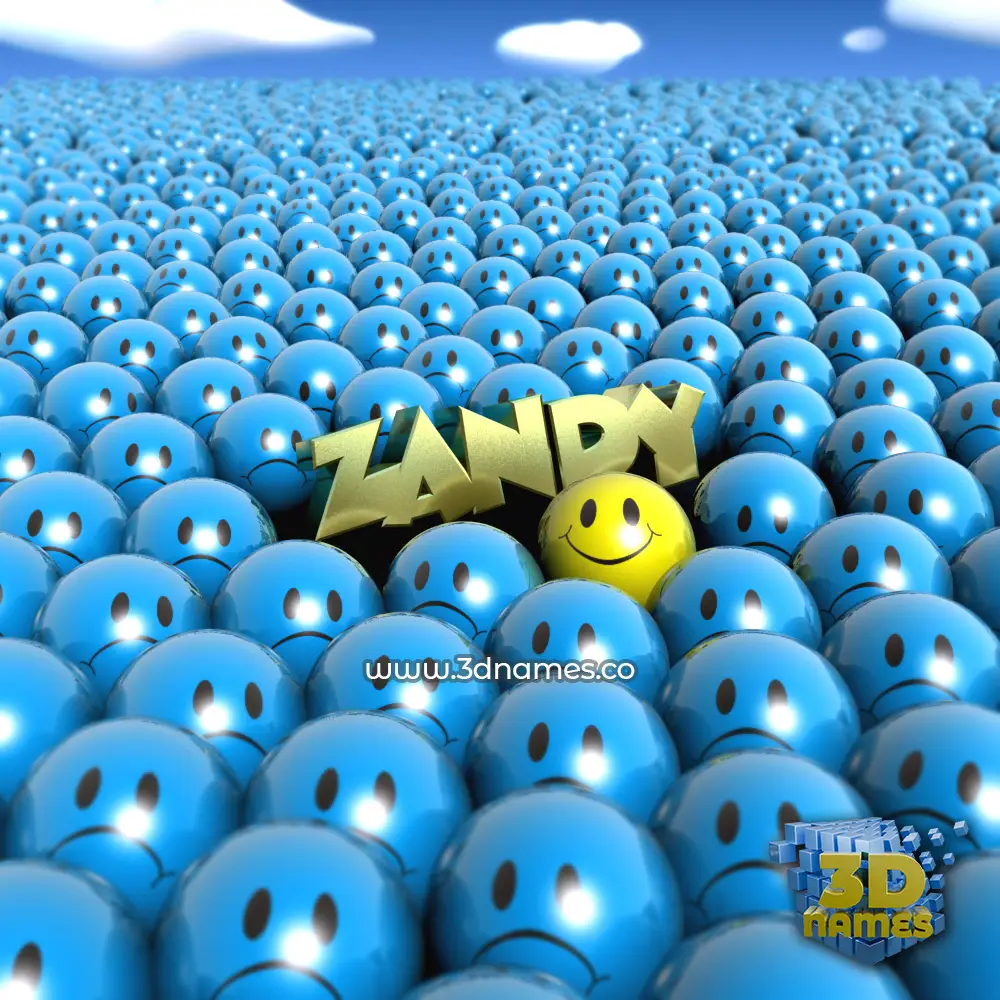 zandy in Special Smileys style - 3D name wallpaper