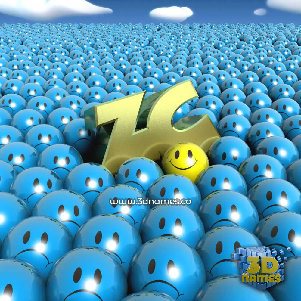 zc in Special Smileys style - 3D name wallpaper