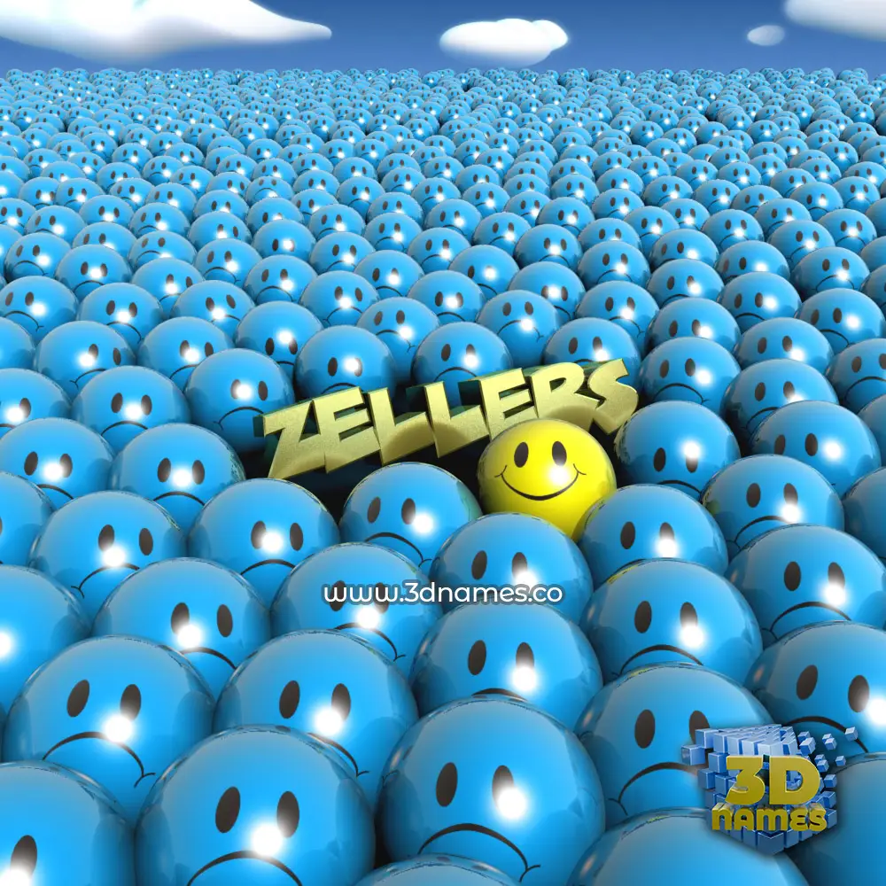zellers in Special Smileys style - 3D name wallpaper