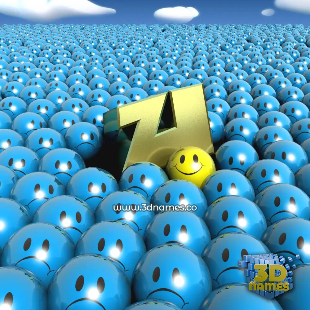 zi in Special Smileys style - 3D name wallpaper