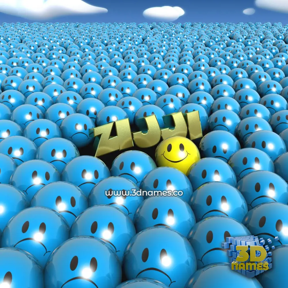 zijji in Special Smileys style - 3D name wallpaper