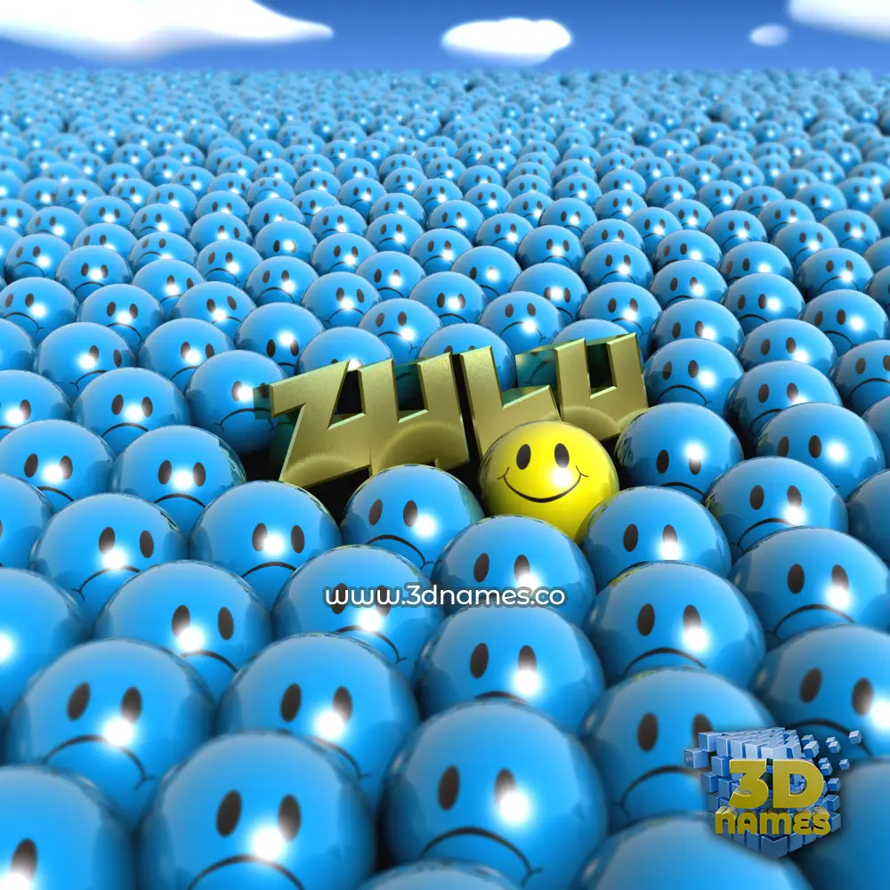 zulu in Special Smileys style - 3D name wallpaper