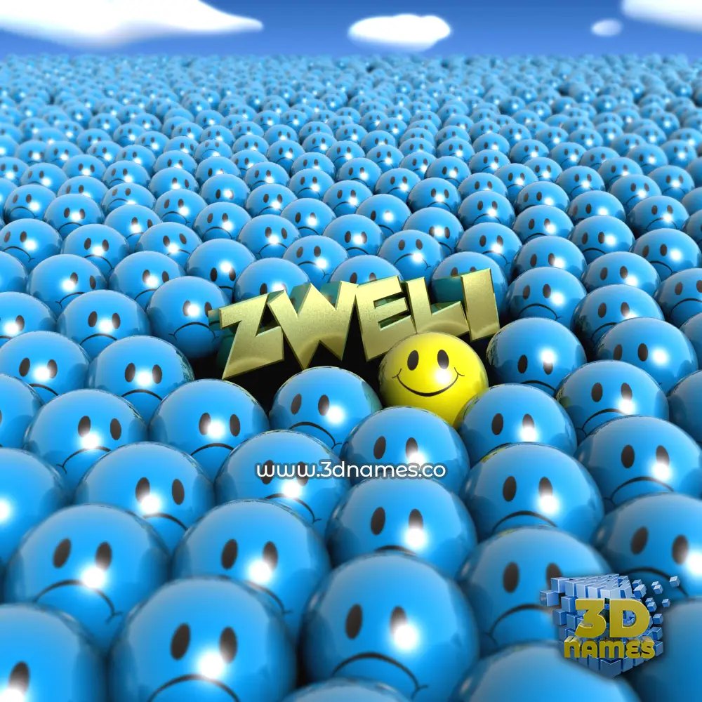 zweli in Special Smileys style - 3D name wallpaper