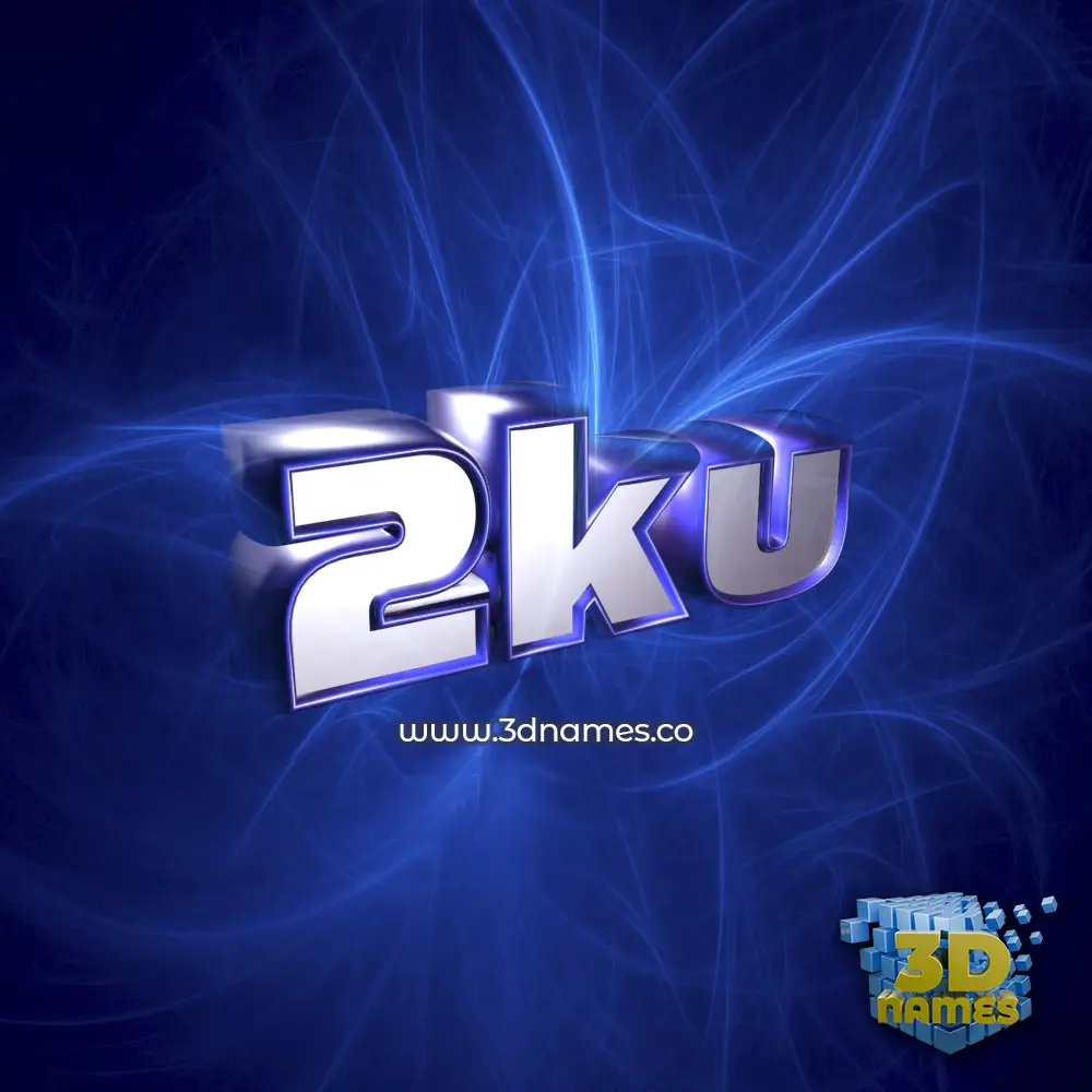 2ku in Plasma style - 3D name wallpaper