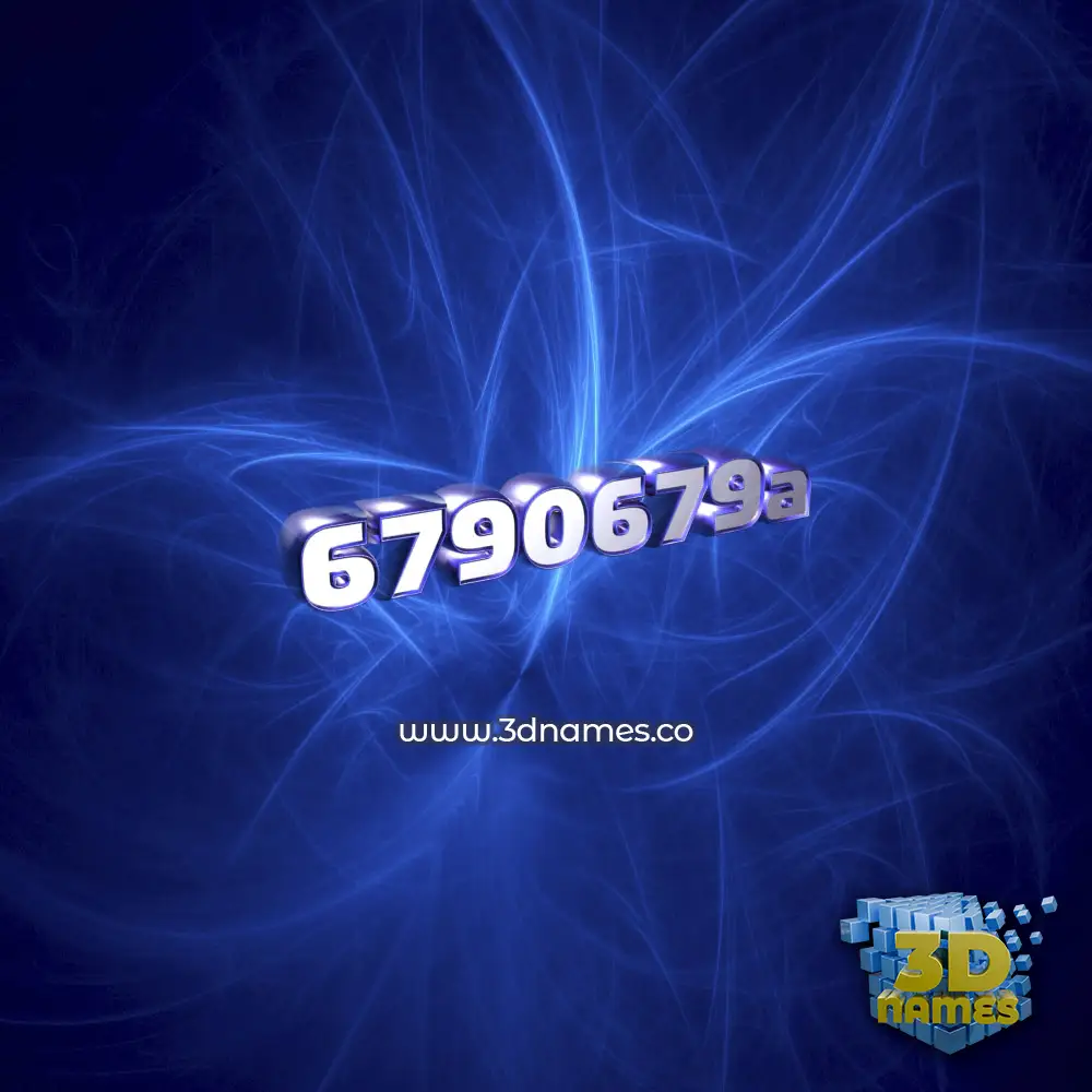 6790679a in Plasma style - 3D name wallpaper