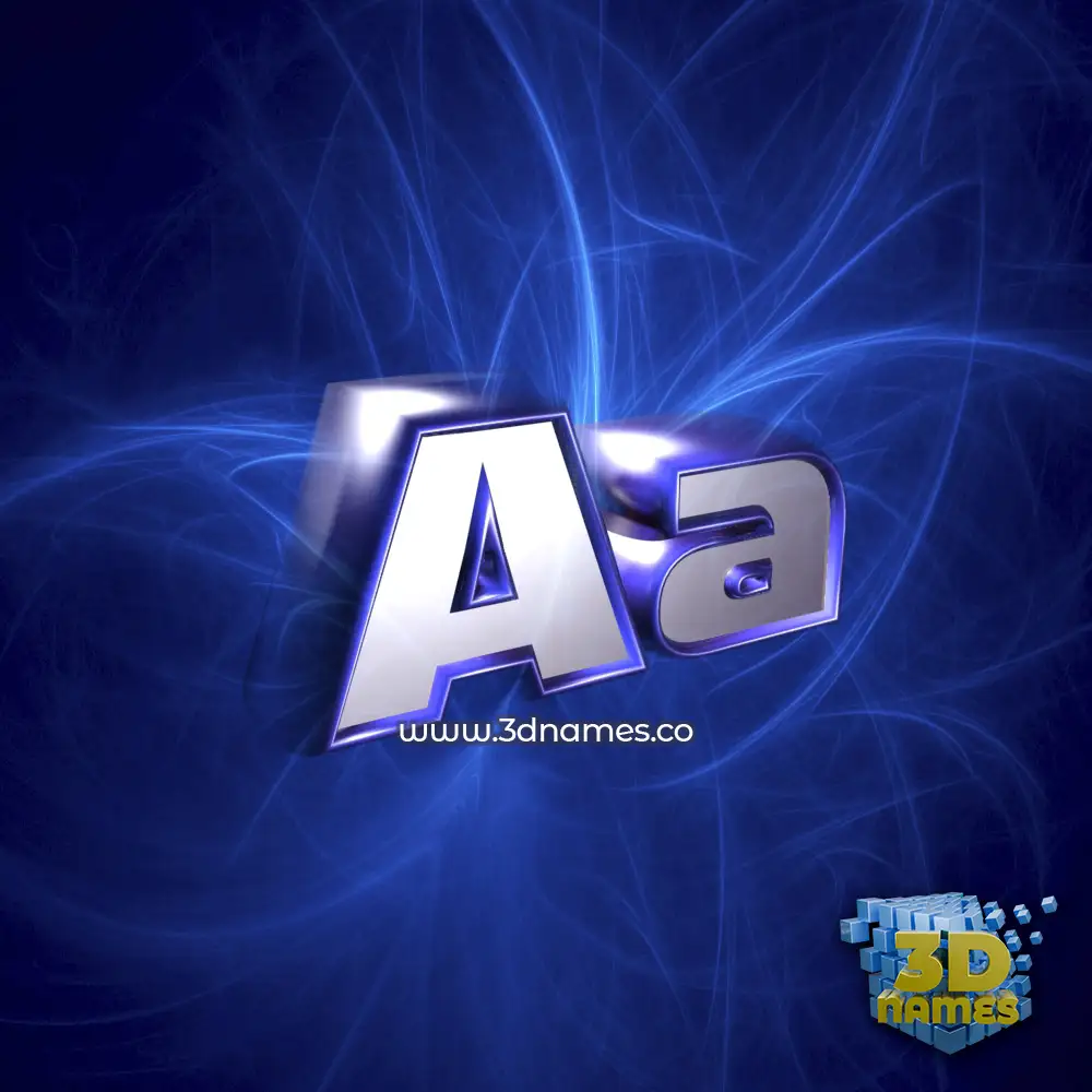 aa in Plasma style - 3D name wallpaper
