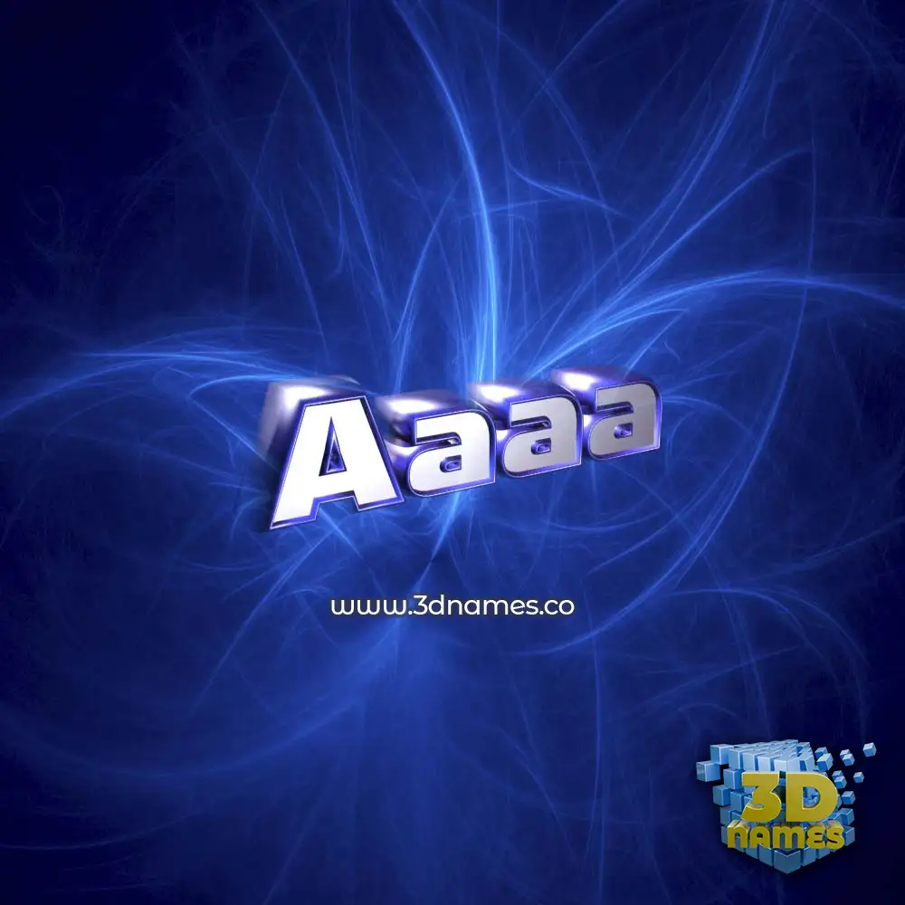 aaaa in Plasma style - 3D name wallpaper