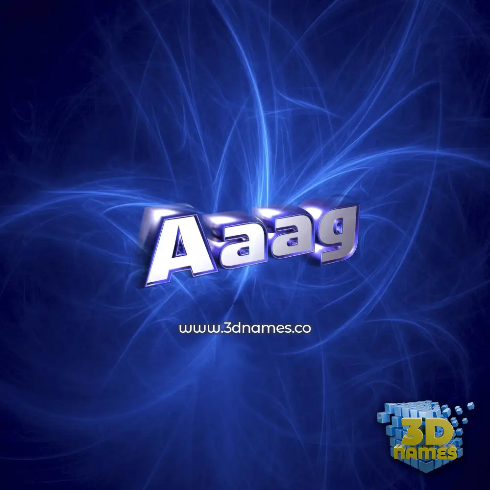 aaag in Plasma style - 3D name wallpaper