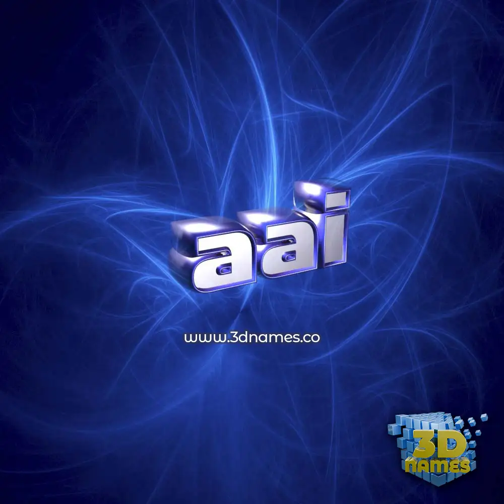 aai in Plasma style - 3D name wallpaper