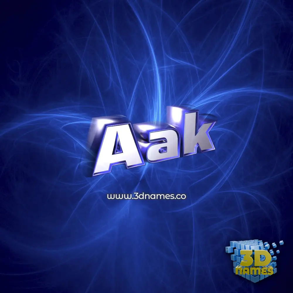 aak in Plasma style - 3D name wallpaper
