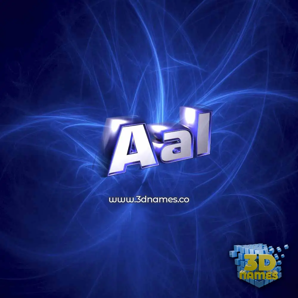 aal in Plasma style - 3D name wallpaper