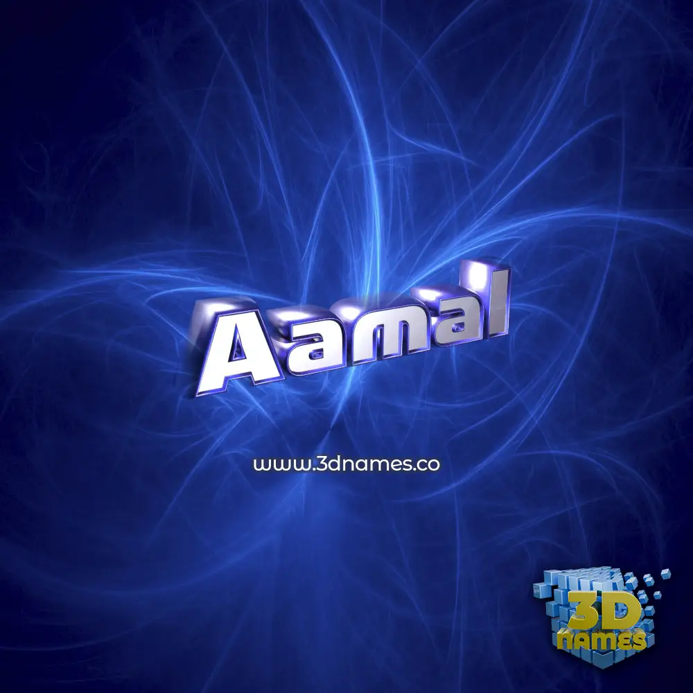 aamal in Plasma style - 3D name wallpaper