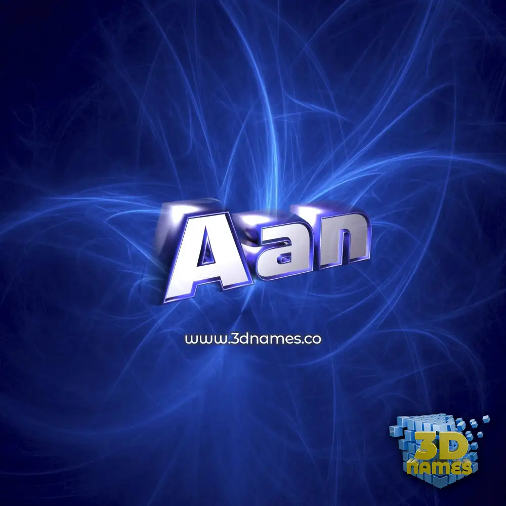 aan in Plasma style - 3D name wallpaper
