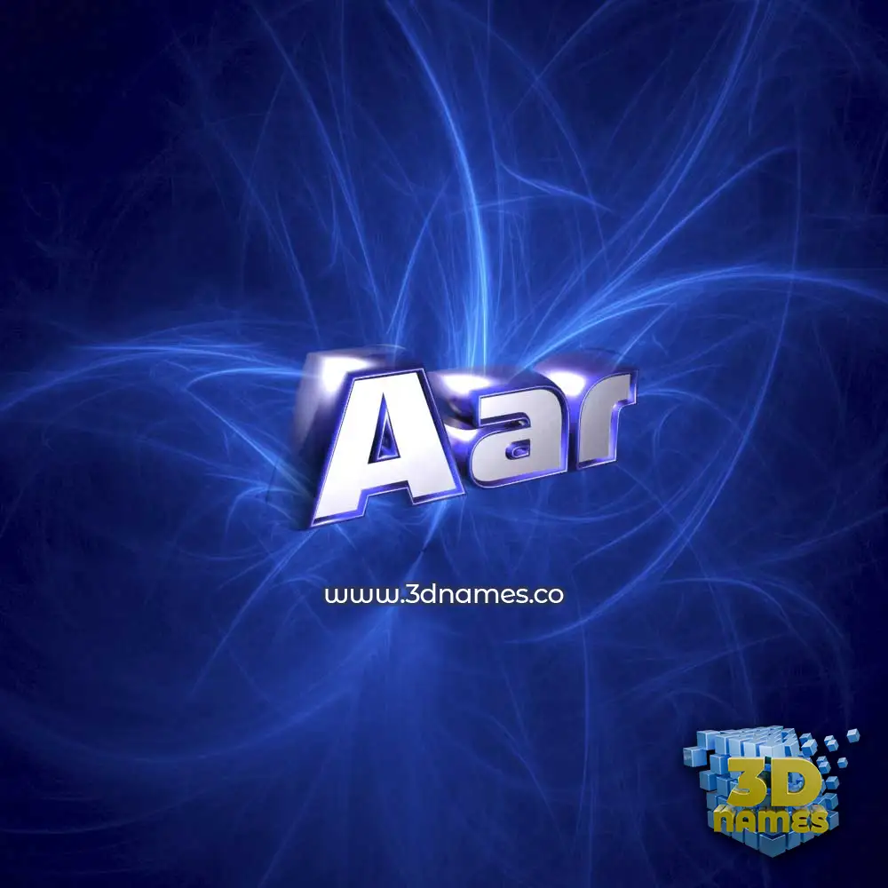 aar in Plasma style - 3D name wallpaper