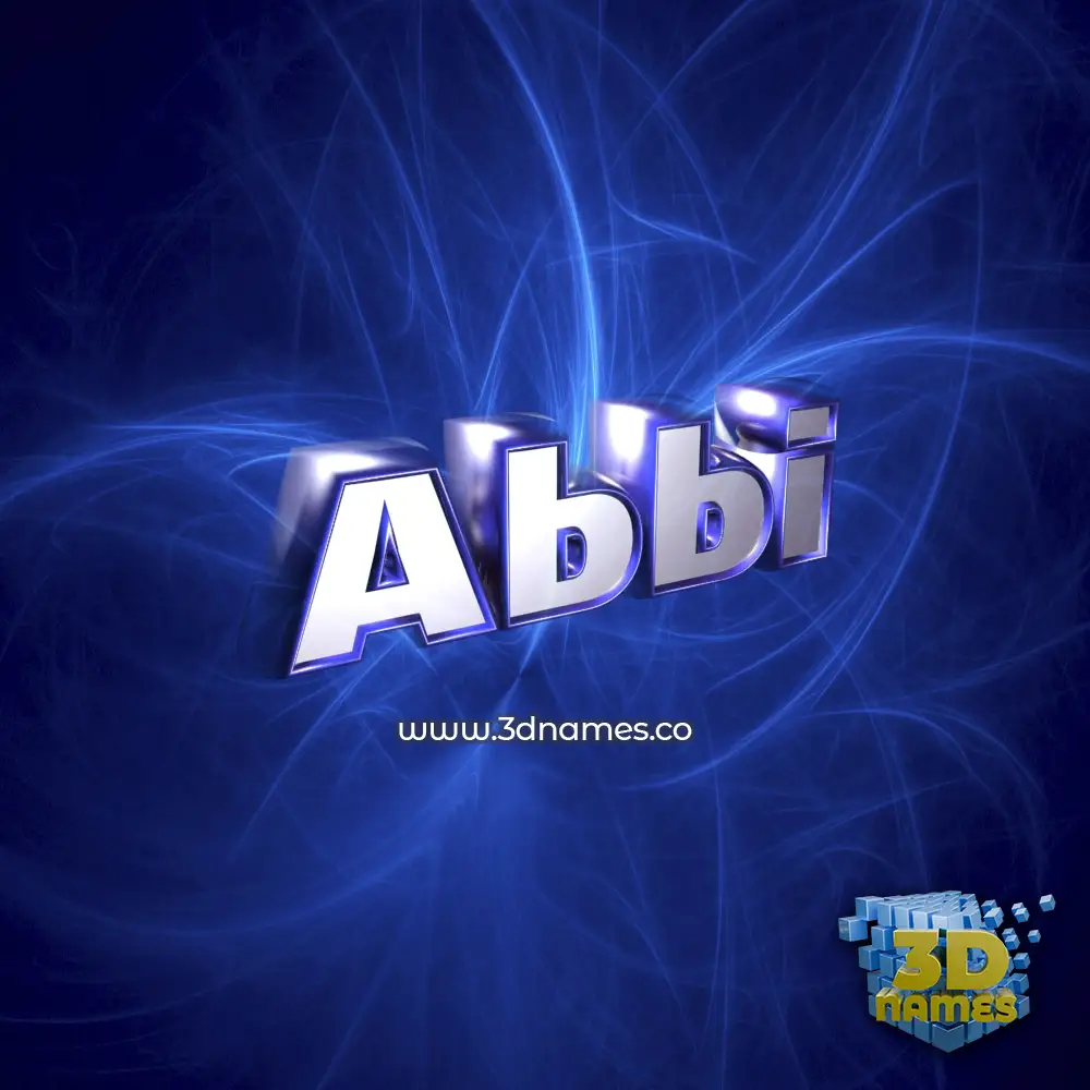abbi in Plasma style - 3D name wallpaper