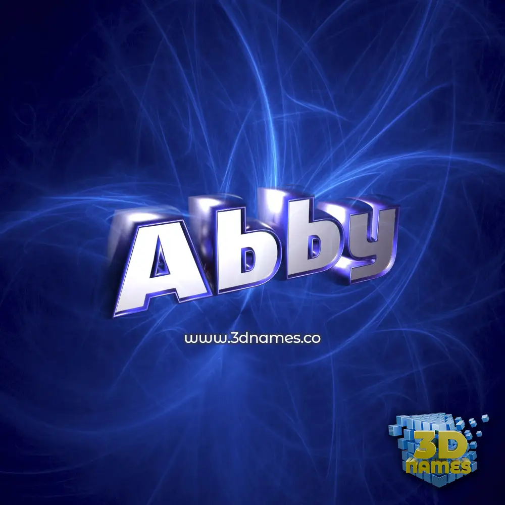 abby in Plasma style - 3D name wallpaper