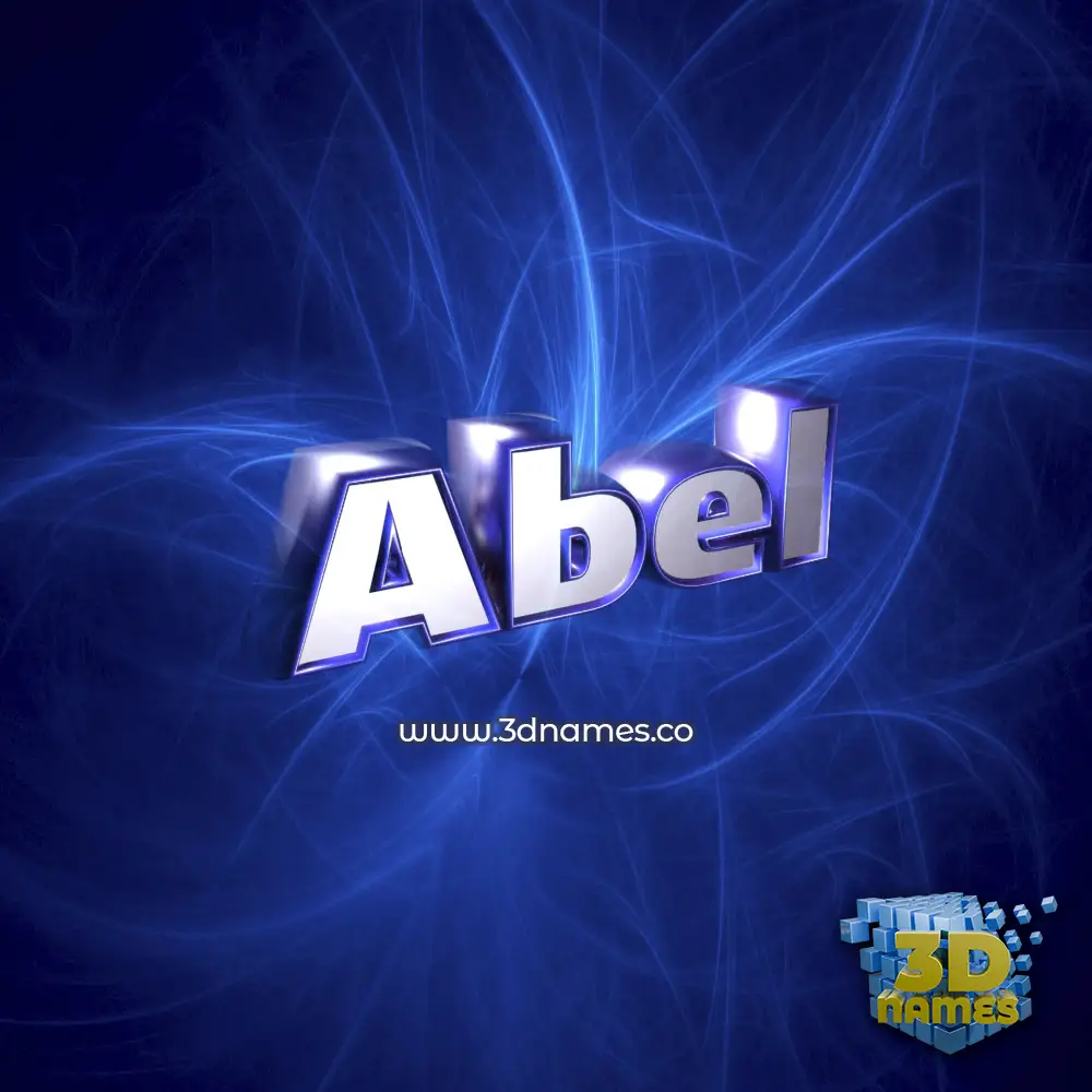 abel in Plasma style - 3D name wallpaper