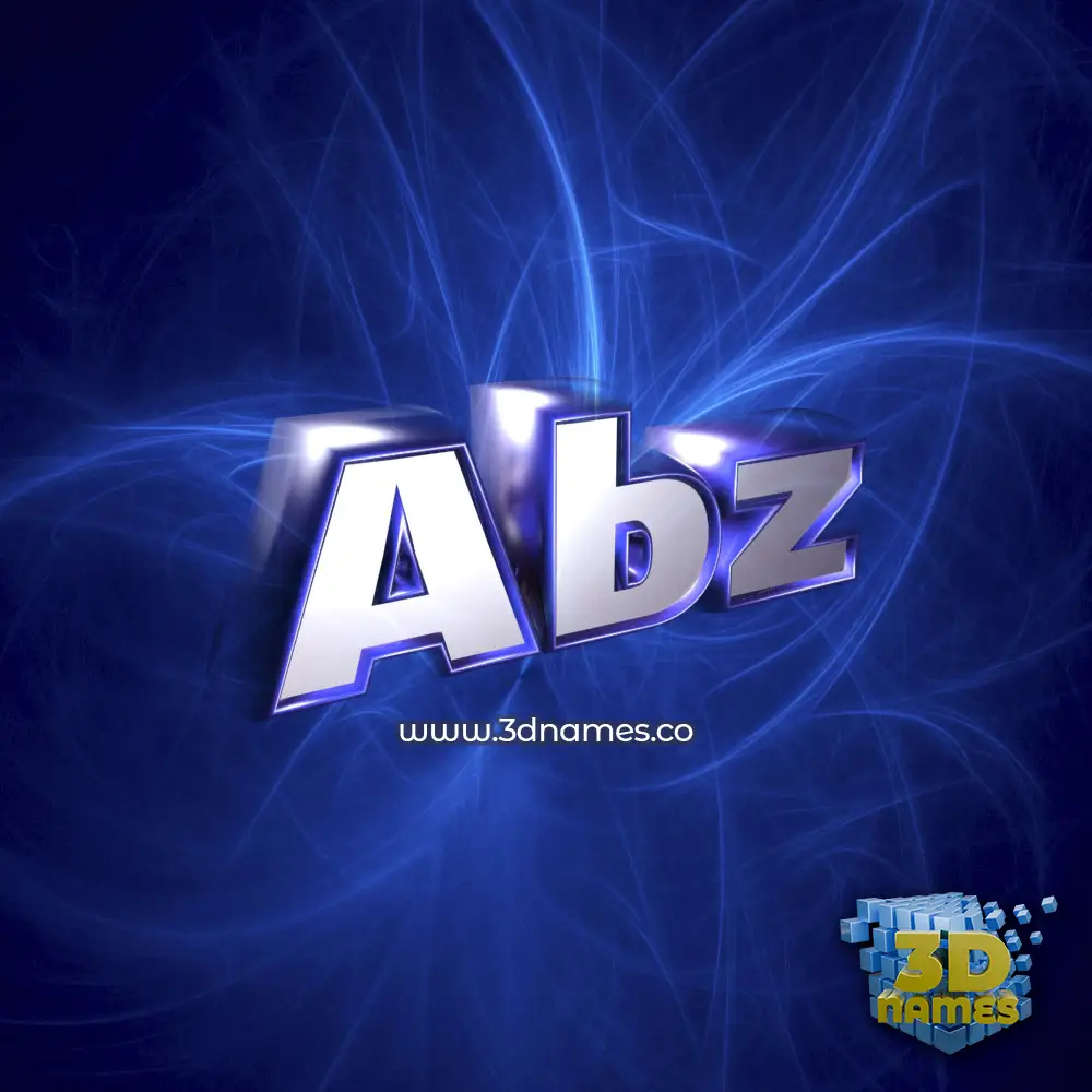 abz in Plasma style - 3D name wallpaper