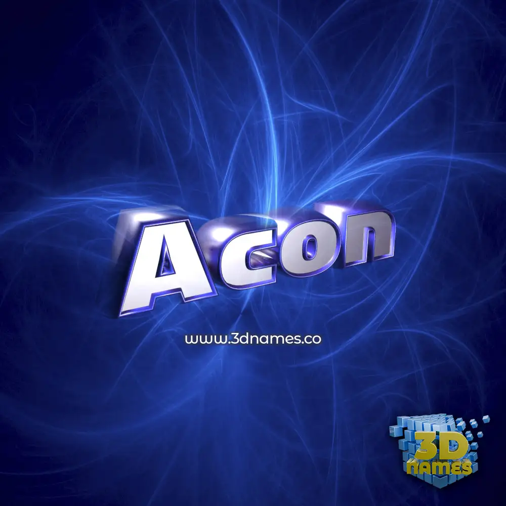 acon in Plasma style - 3D name wallpaper