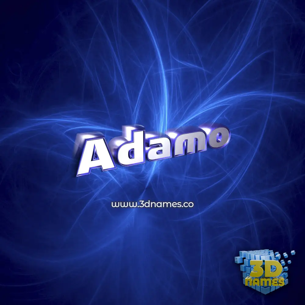 adamo in Plasma style - 3D name wallpaper