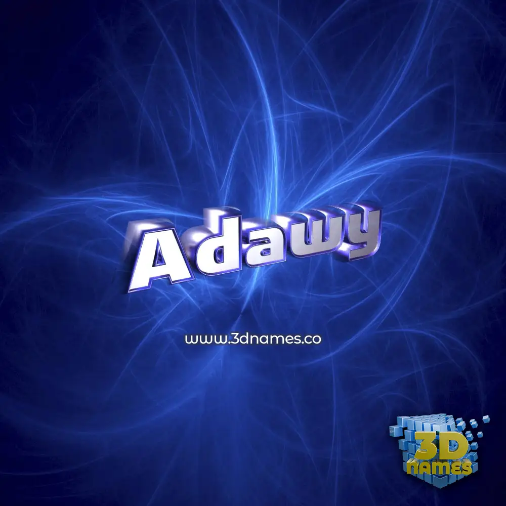 adawy in Plasma style - 3D name wallpaper