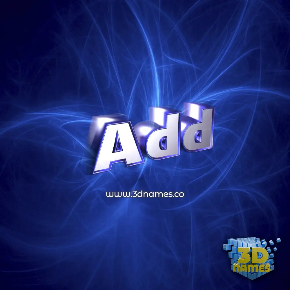 add in Plasma style - 3D name wallpaper