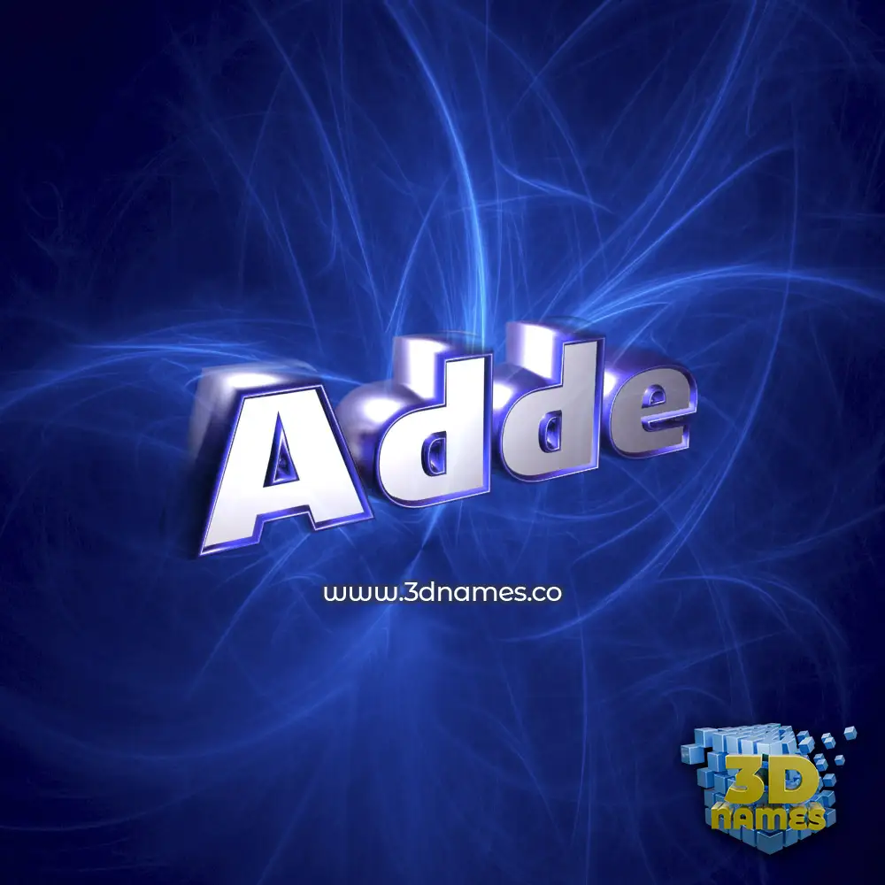adde in Plasma style - 3D name wallpaper