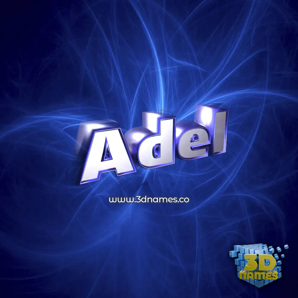 adel in Plasma style - 3D name wallpaper