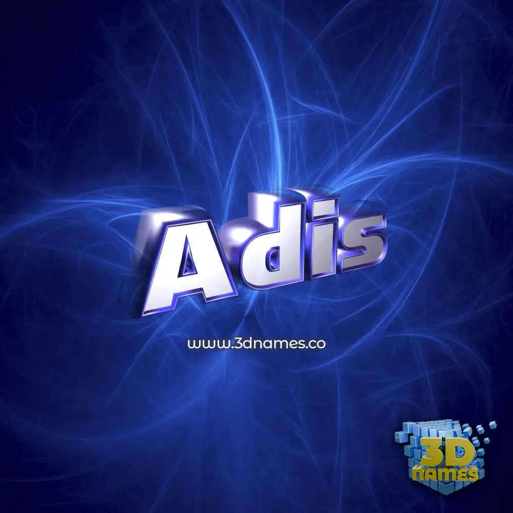 adis in Plasma style - 3D name wallpaper