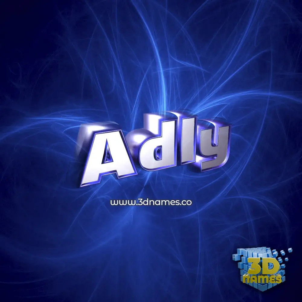 adly in Plasma style - 3D name wallpaper
