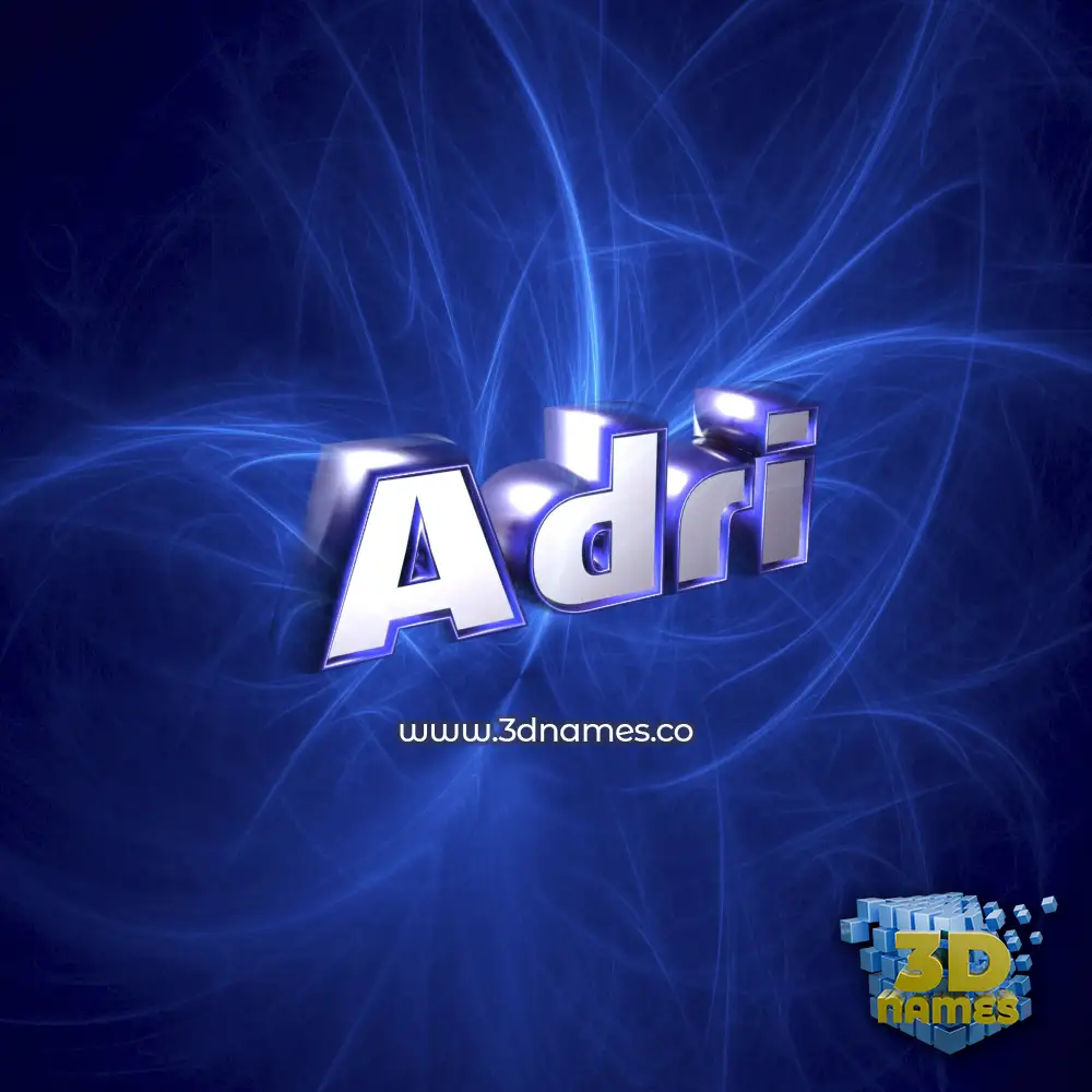 adri in Plasma style - 3D name wallpaper