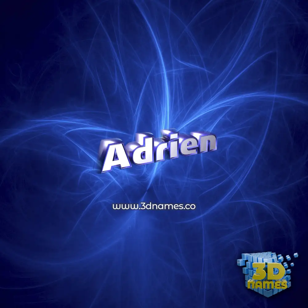 adrien in Plasma style - 3D name wallpaper