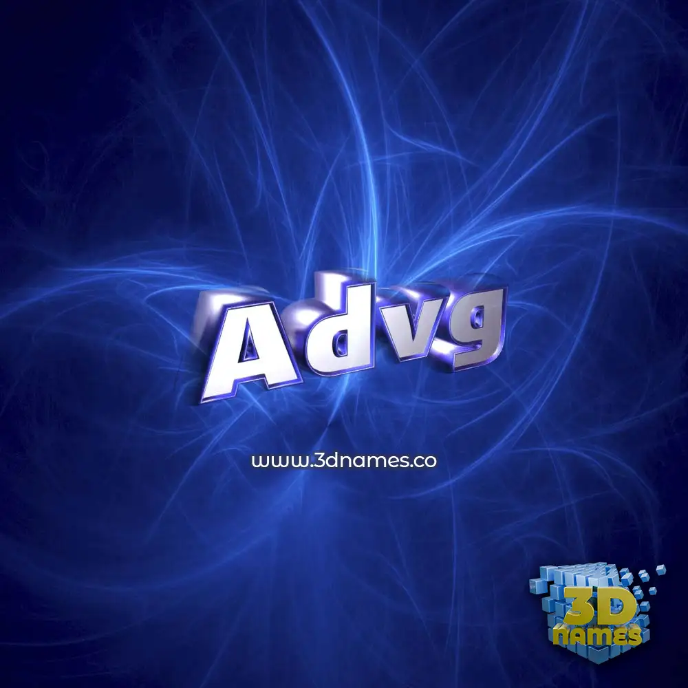 advg in Plasma style - 3D name wallpaper