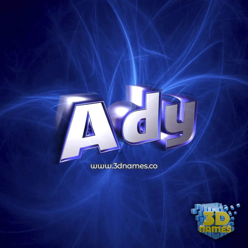 ady in Plasma style - 3D name wallpaper