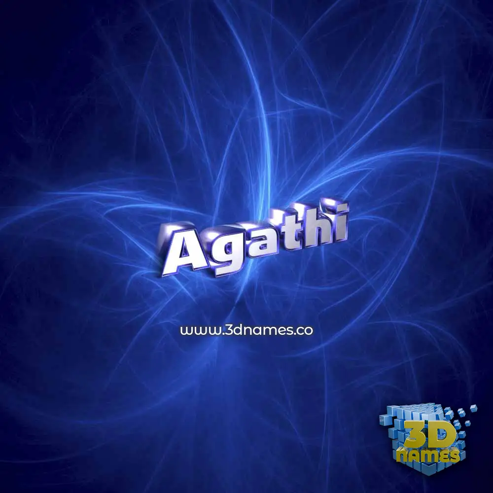 agathi in Plasma style - 3D name wallpaper