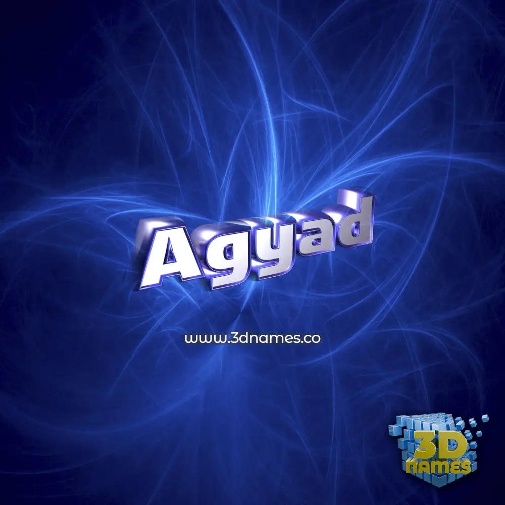 agyad in Plasma style - 3D name wallpaper