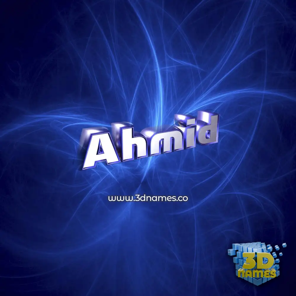 ahmid in Plasma style - 3D name wallpaper