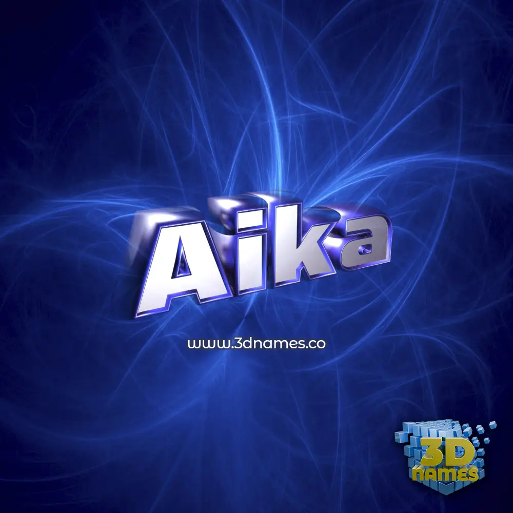 aika in Plasma style - 3D name wallpaper
